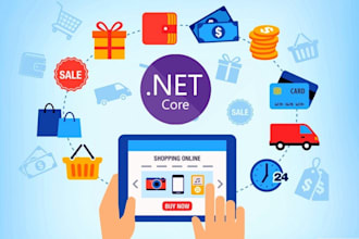 build ecommerce website development with asp dot net mvc core and sql server