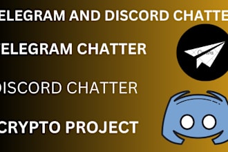 be your crypto telegram chatter, telegram chat, discord chat, solana pumpfun,sol