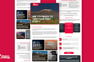 design editable responsive HTML email template
