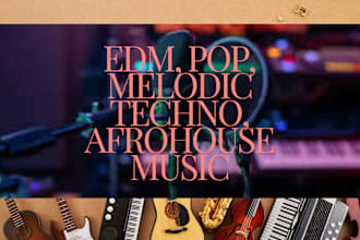 ghostproduce your edm, pop, melodic techno, afrohouse music for top record label