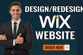 build wix website, design or redesign business wix website, wix studio website