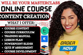 create online course content course curriculum coaching program ebook writing