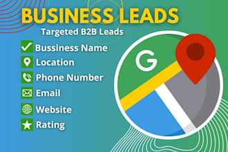 scrape google map data for lead generation, b2b data extraction or list creation