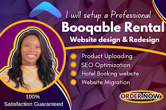 build booqable rental website design and redesign, online booking service, SEO