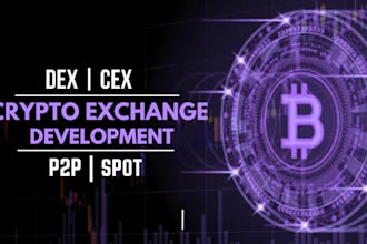 develop crypto exchange platform with p2p, spot trading