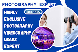 generate photography leads videography event planning wedding planning leads
