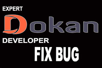 customize dokan wordpress plugin, resolve bugs and errors