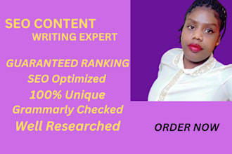 seo article writing, content and blog post writing