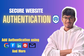 add authentication to your website with google, oauth, and social media login