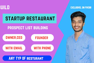do startup  restaurant contact list, with email and phone, owner, manager