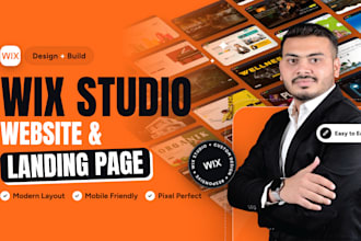 design a wix or wix studio website or landing page, wix expert