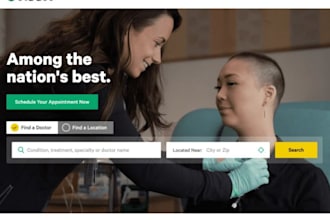 design a professional healthcare or home care website, healthcare on godaddy
