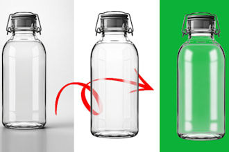 do transparency glass product for any background