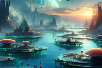 create unique concept art with midjourney ai generated images