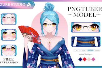 design your pngtuber avatar in anime style for stream