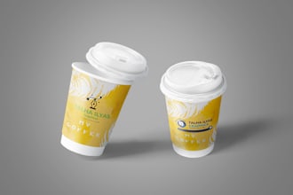 design coffee cup, ice cream cup, paper cup
