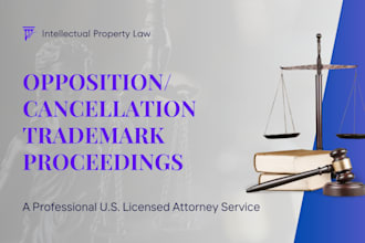 be your attorney for trademark oppositions or cancellations
