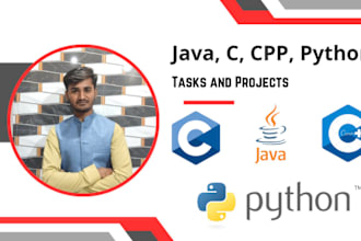 code java, cpp, c and  python programming and coding projects