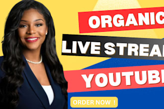 do youtube live stream promotion, video promotion, live streaming