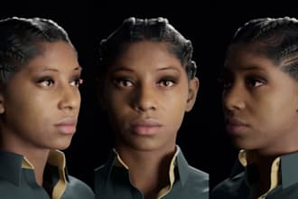 create realistic 3d model metahuman 3d hair animation