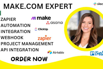automate your workflow using make com, make crm integration automation made com
