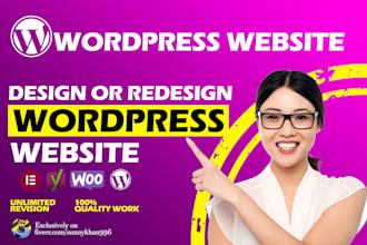 design, redesign, update, edit, copy or clone wordpress website