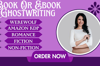 ghostwrite fiction and non fiction on different genres