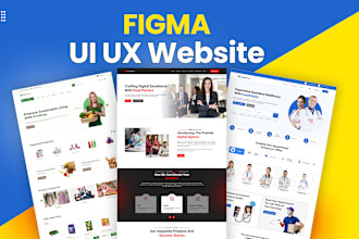 do awesome figma website design, dashboard, website mockup