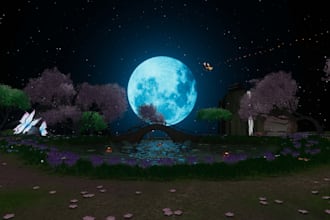 create, simple, standard, or advanced vrchat worlds with blender and unity