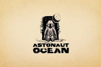 design vintage business and hand drawn logo illustration