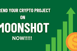 telegram promotion, trend token to reach 500 sol on moonshot crypto promotion