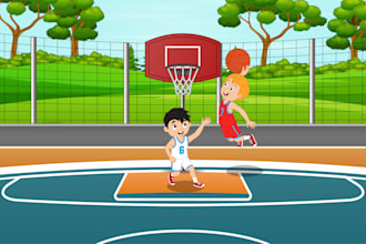 design awesome cute children story book illustration