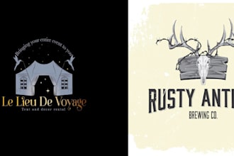 do retro, vintage, badge, outdoor emblem, or business logo design
