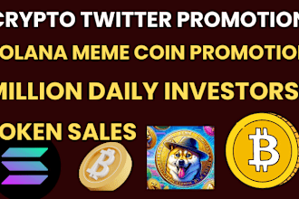 get 50m token holders, crypto meme coin promotion, crypto twitter promotion