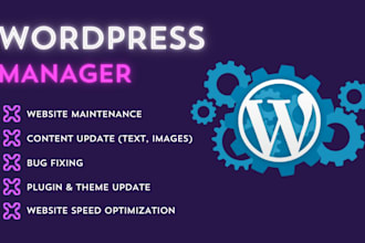 provide wordpress website maintenance and content update