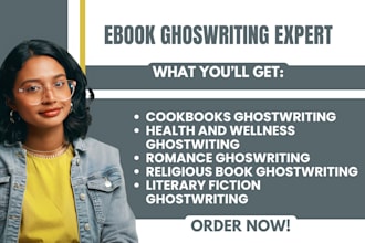 be your non fiction ghostwriter books and ebooks writing romance, fiction writer