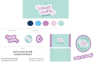 design creative logo, branding kit and social media kit