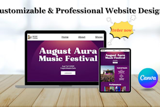 create amazing canva website, canva landing page, canva business website