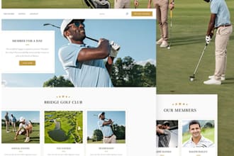 do golf course, golf club website development