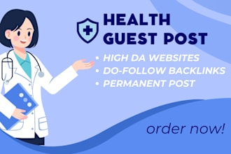 publish high da health guest post with authority health backlinks
