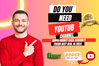 create and set up a youtube channel or optimize it