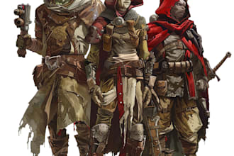 draw your dnd party, warcraft, and fantasy characters