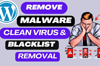 do remove wordpress malware, remove blacklist, clean malware and virus removal