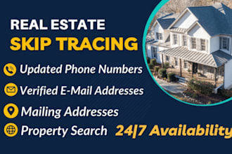 do skip tracing for real estate, llc skip tracing and bulk skip tracing