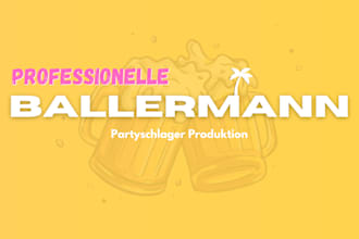produce your song partyschlager, malle song, ballermann