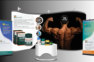 design trade show banner ,booth,  backdrop, retractable banner exhibition