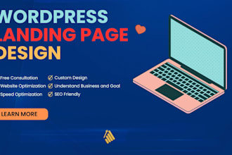 design responsive wordpress landing page, sales funnel