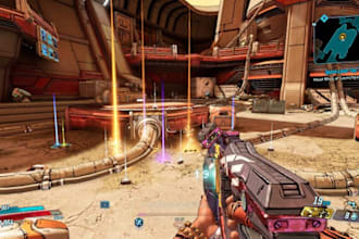 elevate your first person shooter game gui,p2e game, ue5 game system, godot game