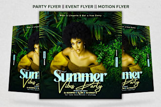 design eyecatching flyers for events, parties, clubs, or book releases