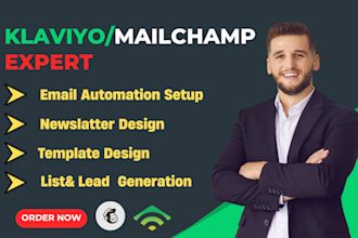 do clean setup klaviyo, mailchamp email marketing